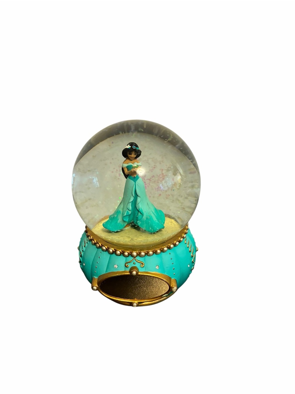 Disney Showcase Collection Things Remembered Unengraved Jasmine Snow Globe